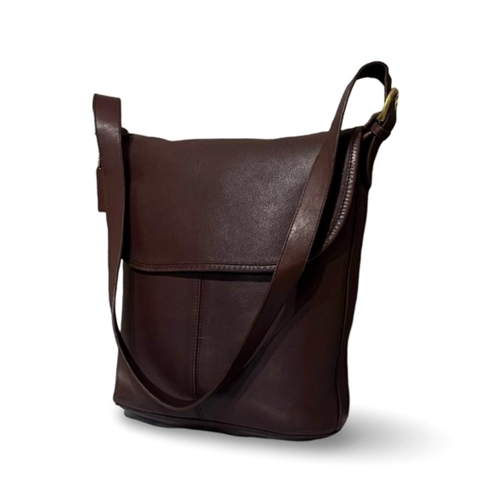 Coach Vintage Dark Brown Leather Whitney Shoulder Bag - Picture 3 of 8